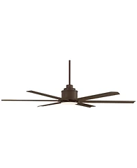 Casa Vieja 65" Ultra Breeze Bronze Led Ceiling Fan with 36" Rod