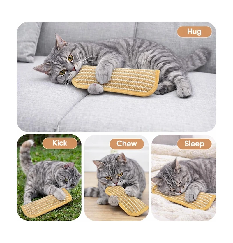 Nocciola Sisal Catnip Kicker Toy 2 Pack