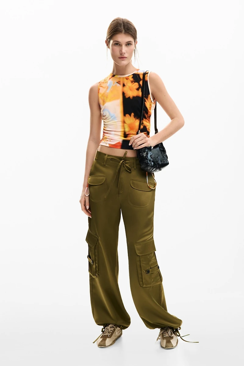 Desigual Women's T-shirt arty flowers