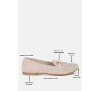 London Rag Women's Drairi Horsebit Detail Tweed Loafers