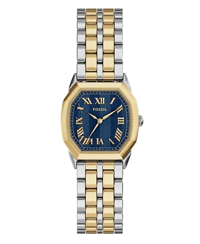 Fossil Women's Harlow Three-Hand Two-Tone Stainless Steel Watch, 27mm