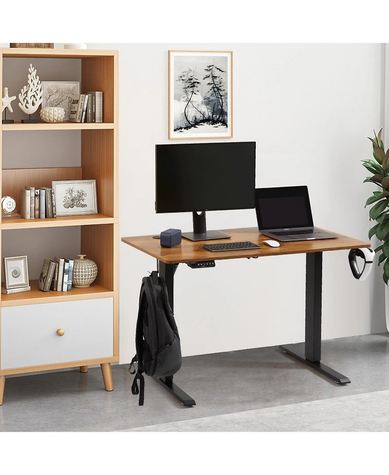 Gouun Electric Standing Desk 47.2 x 23.6 in, Adjustable Height, 180 lbs