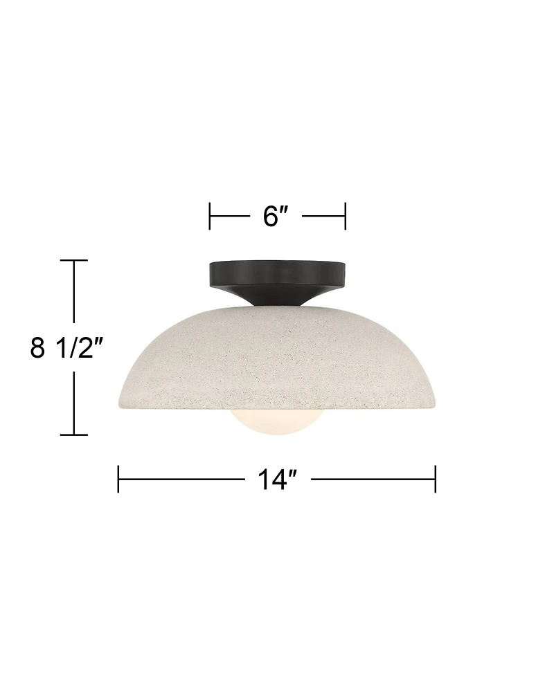 Possini Euro Design Positano Cement Ceiling Light