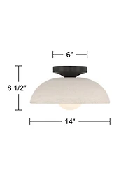 Possini Euro Design Positano Cement Ceiling Light