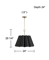 Possini Euro Design Possini Euro Olmos Wide 4-Light Metal Pendant Light