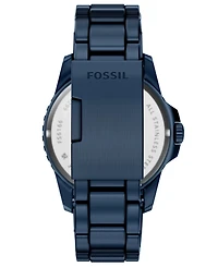 Fossil Men's Fossil Blue Dive Three-Hand Navy Stainless Steel Watch, 42mm