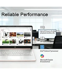 Hp Essential 14" Traditional Laptop Intel Celeron 16GB Ram Intel Uhd Graphics 64GB eMMC Storage Windows 11 Home 60Hz