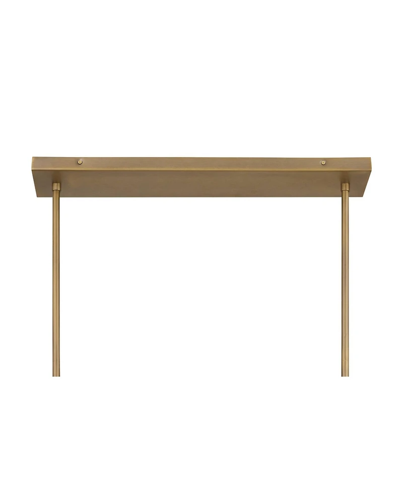 Possini Euro Design Possini Euro Jupiter Glass 5-Light Linear Chandelier