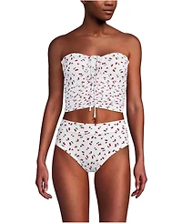 Lands' End Women's Ruched Halter Midkini Top