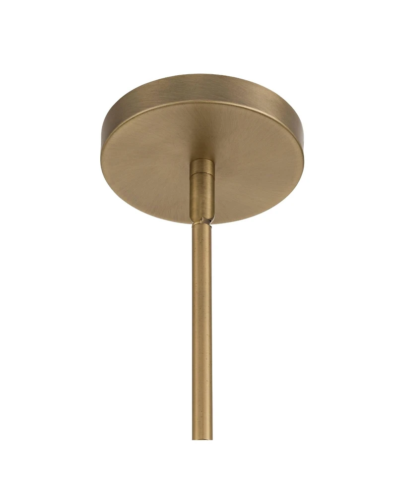 Possini Euro Design Possini Euro Hammon 14" Wide Aged Brass and Glass Pendant Light