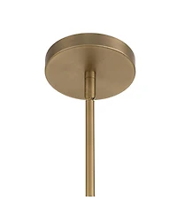 Possini Euro Design Possini Euro Hammon 14" Wide Aged Brass and Glass Pendant Light