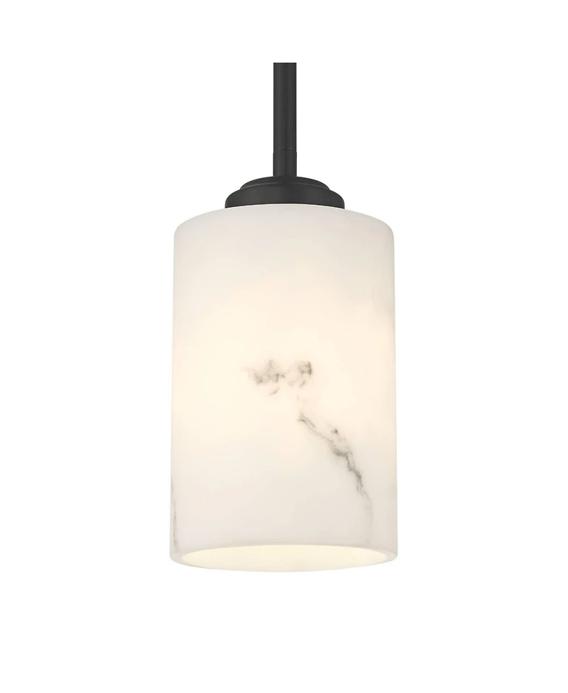 Possini Euro Design Stoker 5" Wide Faux Alabaster Mini Pendant Light