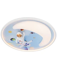 360 Lighting Apollo 18 1/2" Wide Moon Mission Led Ceiling Light