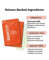 Timeless Skin Care Coenzyme Q10 + Peptides Serum Single Use Pouches