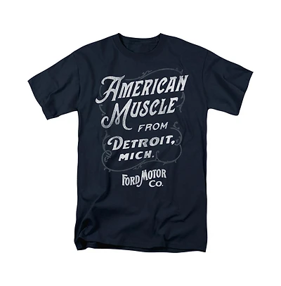 Logovision Men's Logovison Ford American Muscle Classic Script T-Shirt