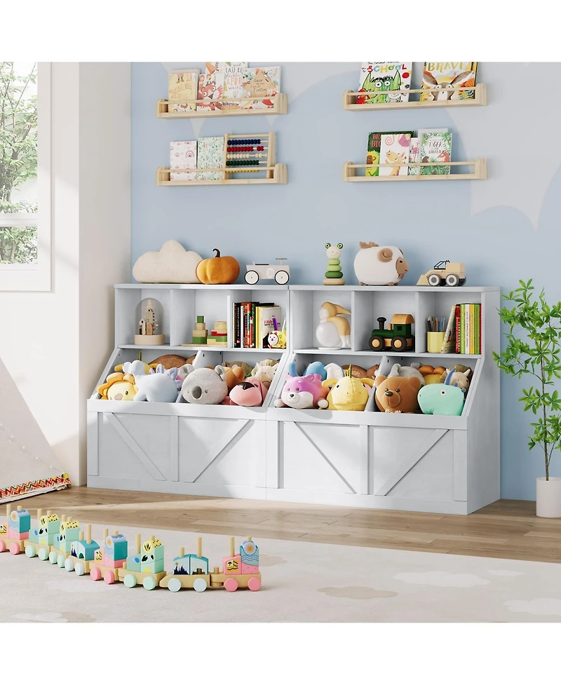 gaomon Kids Bookshelf and Toy Storage Organizer