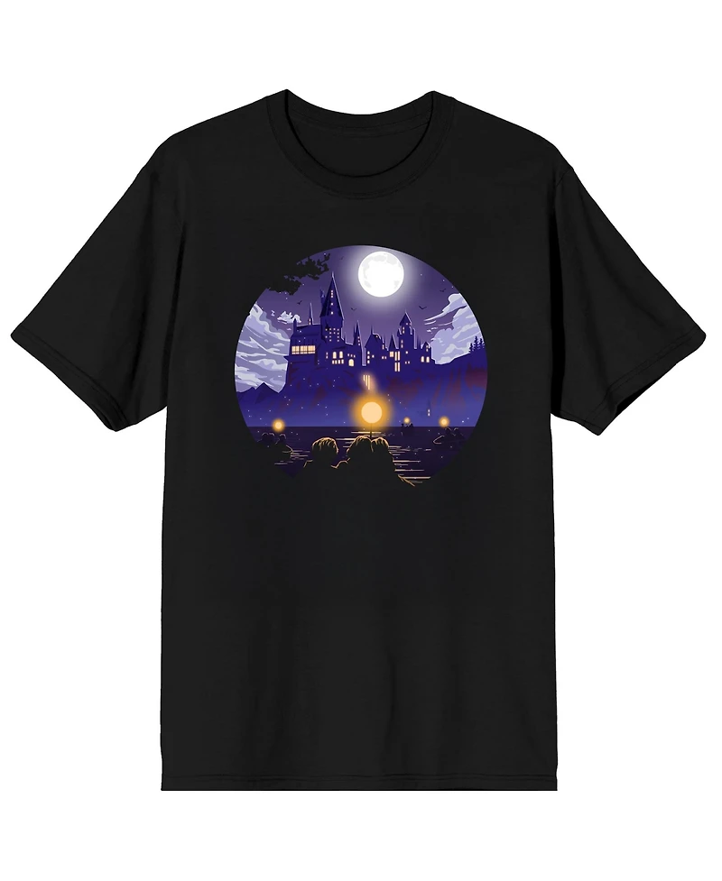 Harry Potter Men's Hogwarts First Year Vibrant Crew Neck Short Sleeve T-shirt