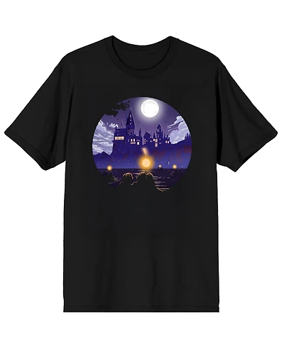 Harry Potter Men's Hogwarts First Year Vibrant Crew Neck Short Sleeve T-shirt