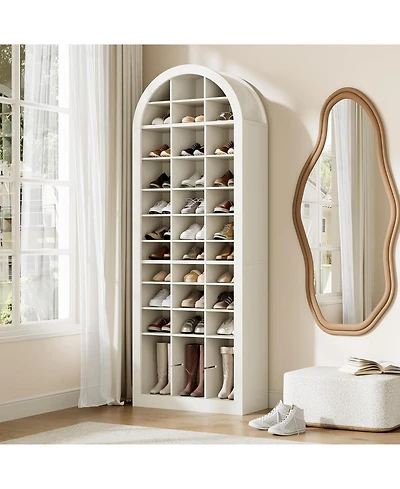Tribesigns 12-Tier Shoe Storage Cabinet with 36 Cubbies, 70.9''H Freestanding Shoe Rack Organizer