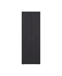 Flynama Wengue 66.9inch 2Door Armoire with 4 Shelves Bedroom Storage Cabinet