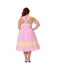 Unique Vintage Plus Picnic Pretty Swing Dress