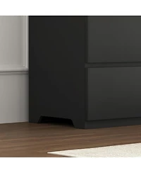 Flynama 8 Drawer Dresser Natural Wood Finish for Bedroom Living Room Rustic Style Storage