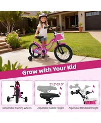 Mecale Inch Kids Bike with Training Wheels