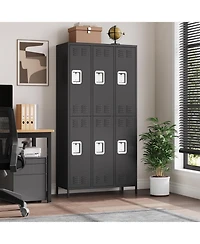 gaomon 6 Doors Employee Lockers for Office, Lockable Employees Metal Locker With Door, Industrial Storage Lockers for Home