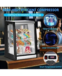 gaomon Countertop Refrigerated Display 5.2 Cu.Ft/146L Commercial Cake Display Refrigerator with Digital controller, Led display, Led Lighting