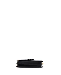 Pre-Owned Prada Mini Monochrome Wallet on Chain Saffiano Leather