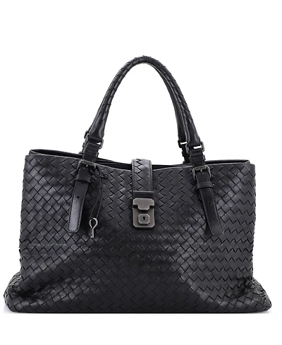 Pre-Owned Bottega Veneta Large Roma Bag Intrecciato Nappa