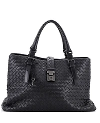 Pre-Owned Bottega Veneta Large Roma Bag Intrecciato Nappa