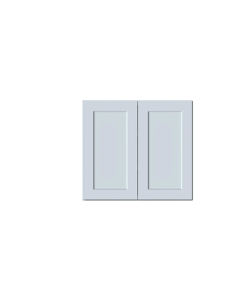 Boyel Living W33" Dove Wall Cabinet with Full Overlay Hdf Door for Custom Kitchen or Bathroom