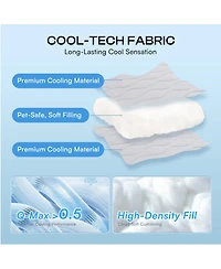 Aronkl Cat Dog Blanket Washable Q-max>0.5 Self-cooling Soft Breathable Calming Pet Mat for Sofa Crate Bed