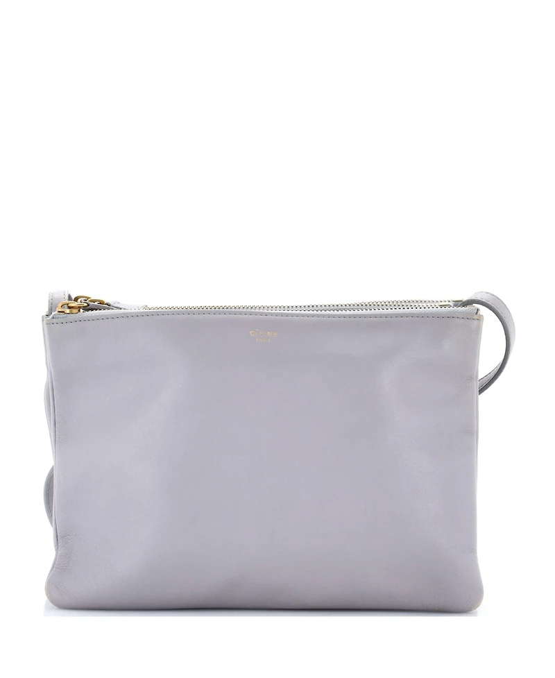 Pre-Owned Celine Large Trio Crossbody Bag Leather