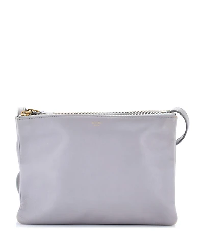 Pre-Owned Celine Large Trio Crossbody Bag Leather