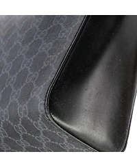 Pre-Owned Gucci Large Night Courrier Flap Messenger Gg Coated Canvas with Applique