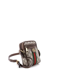 Pre-Owned Gucci Mini Ophidia Messenger Bag Gg Coated Canvas