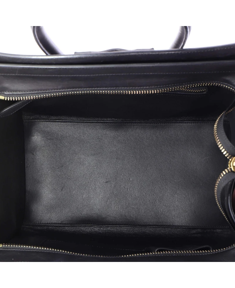 Pre-Owned Celine Mini Bicolor Luggage Bag Leather