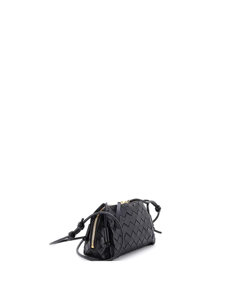Pre-Owned Bottega Veneta Mini Concert Crossbody Pouch Intrecciato Nappa