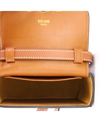 Pre-Owned Celine Mini Claude Shoulder Bag Printed Coated Canvas