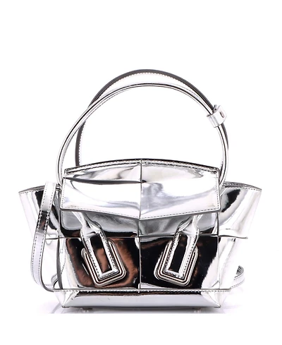 Pre-Owned Bottega Veneta Mini Arco Bag Maxi Intrecciato Leather