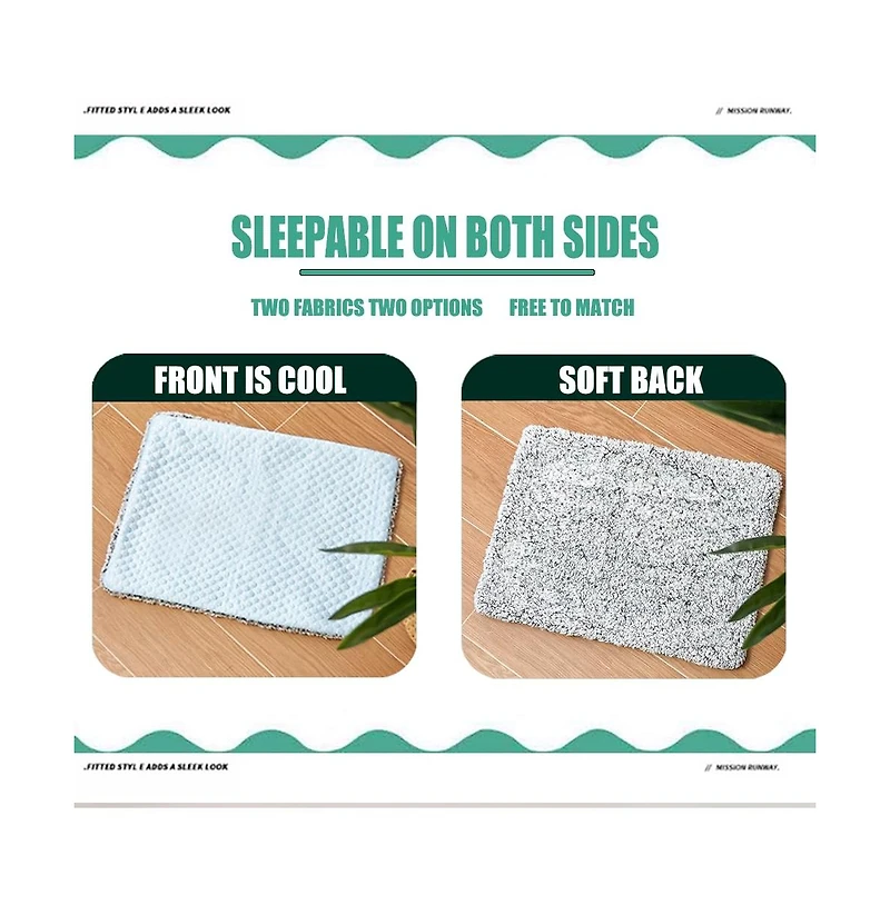 Aronkl 2 1 Self Warming Cooling Pet Mat Machine Washable Portable for Cats Dogs All Seasons