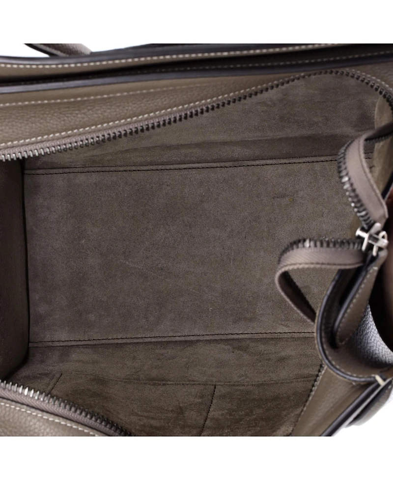 Pre-Owned Celine Micro Luggage Bag Grainy Leather