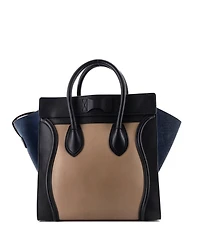 Pre-Owned Celine Mini Tricolor Luggage Bag Leather