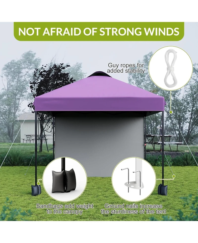 gaomon 10x10 Pop Up Canopy with Sidewalls for Outdoor