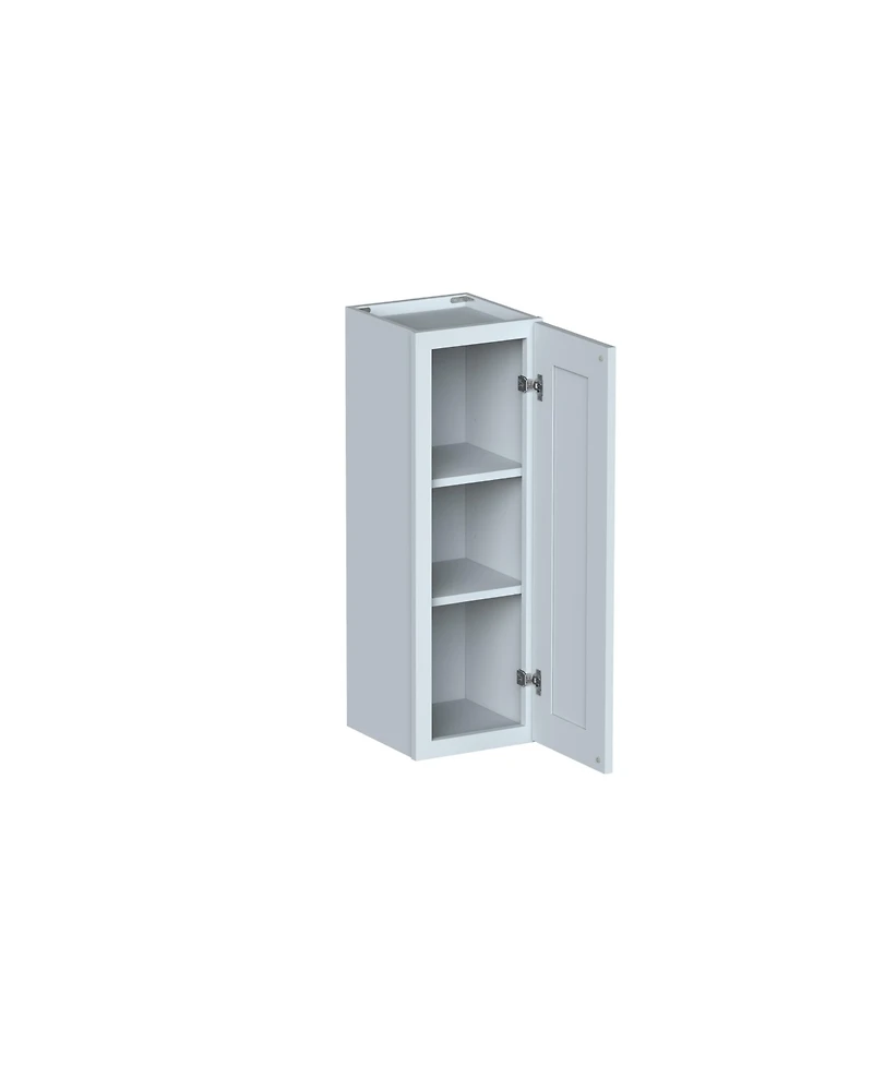 Boyel Living W12" x H36" Full Overlay Glass Cabinet Door for Custom Wall Cabinetry