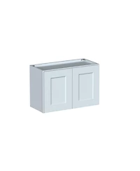 Boyel Living W27" Dove Short Wall Cabinet with Full Overlay Hdf Door for Custom Kitchen or Bathroom