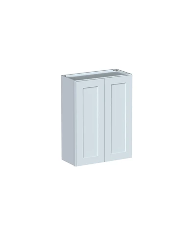 Boyel Living W27" Dove Wall Cabinet with Full Overlay Hdf Door for Custom Kitchen or Bathroom
