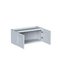 Boyel Living W33" Short Wall Cabinet with Full Overlay Hdf Door for Custom Kitchen or Bathroom